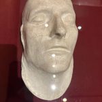 Napoleon's death mask on display at the the Napoleon's home - museum