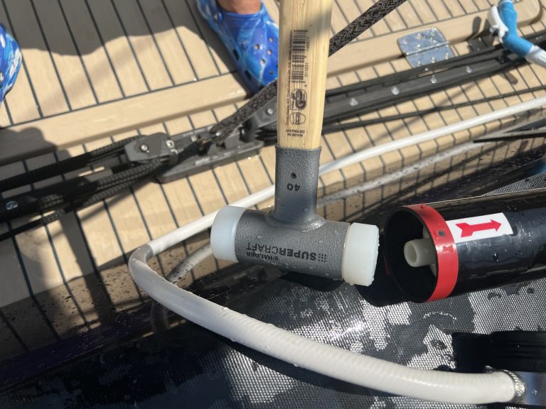hammering the ends to remove membrane seal